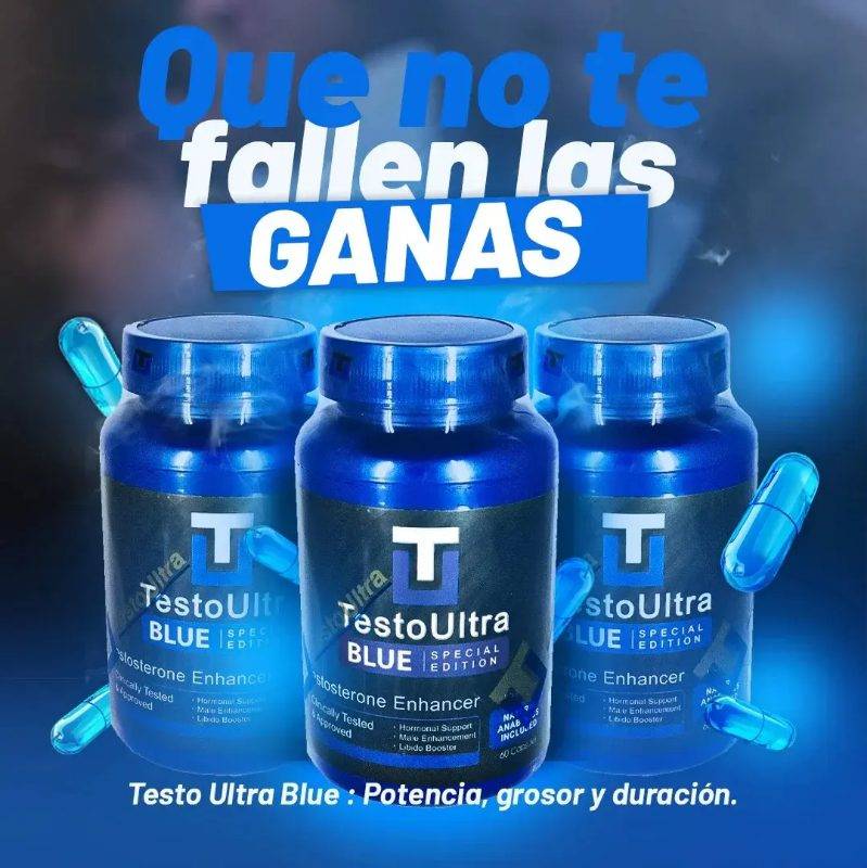 TESTO ULTRA BLUE TESTOSTERONA 60 CAPS foto 2