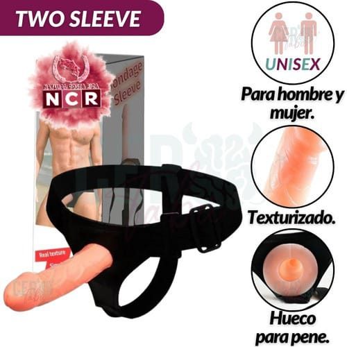 DILDO CON CORREA MASTURBADOR AMBOS SX