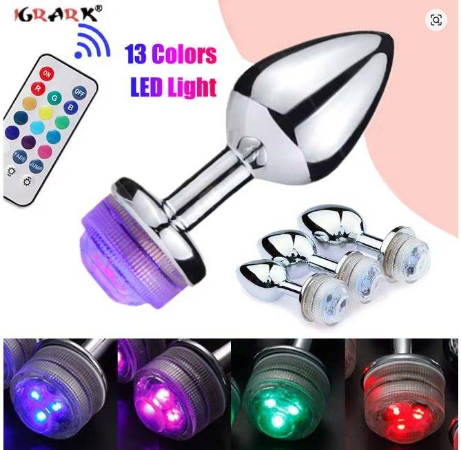 PLUG ANAL CON LED Y CONTROL TALLA S