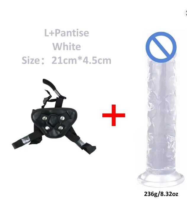 DILDO MASTURBADOR MXL CON CORREA 
