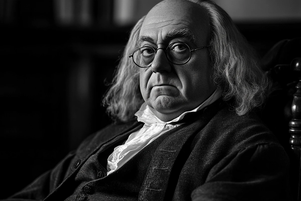 Elderly man with glasses in black and white portrait
