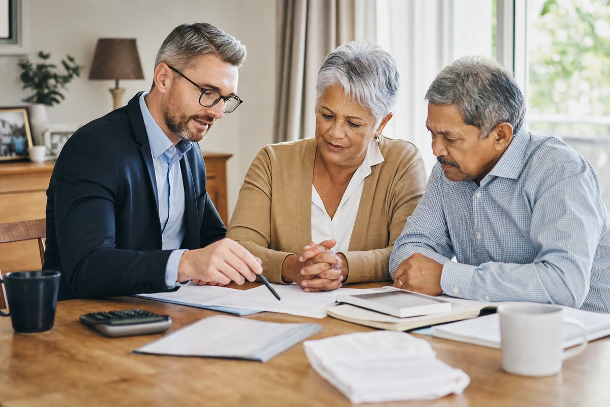 Editorial scene showing the practical decision behind a seven-step process for choosing a financial planner