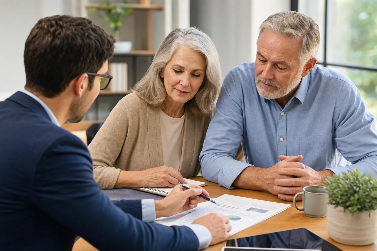 Editorial scene showing the practical decision behind how to compare financial planner credentials, fiduciary duty, and specialization