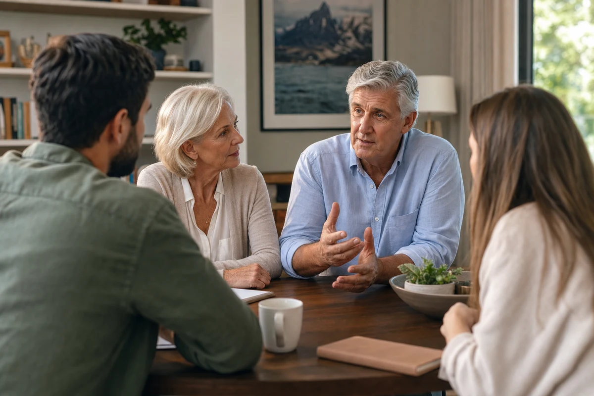 Editorial scene showing the practical decision behind prepare for the estate planning conversation in five steps
