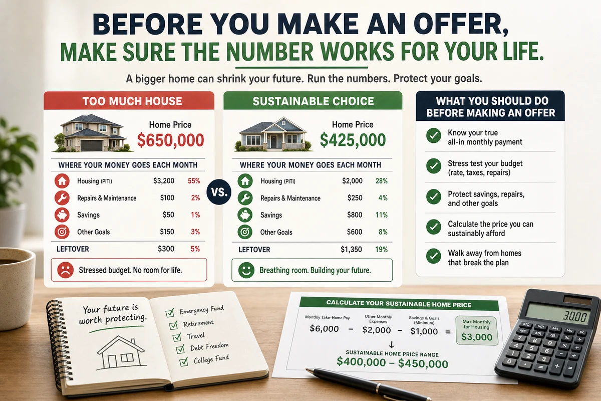 Infographic explaining what should you do before making an offer?