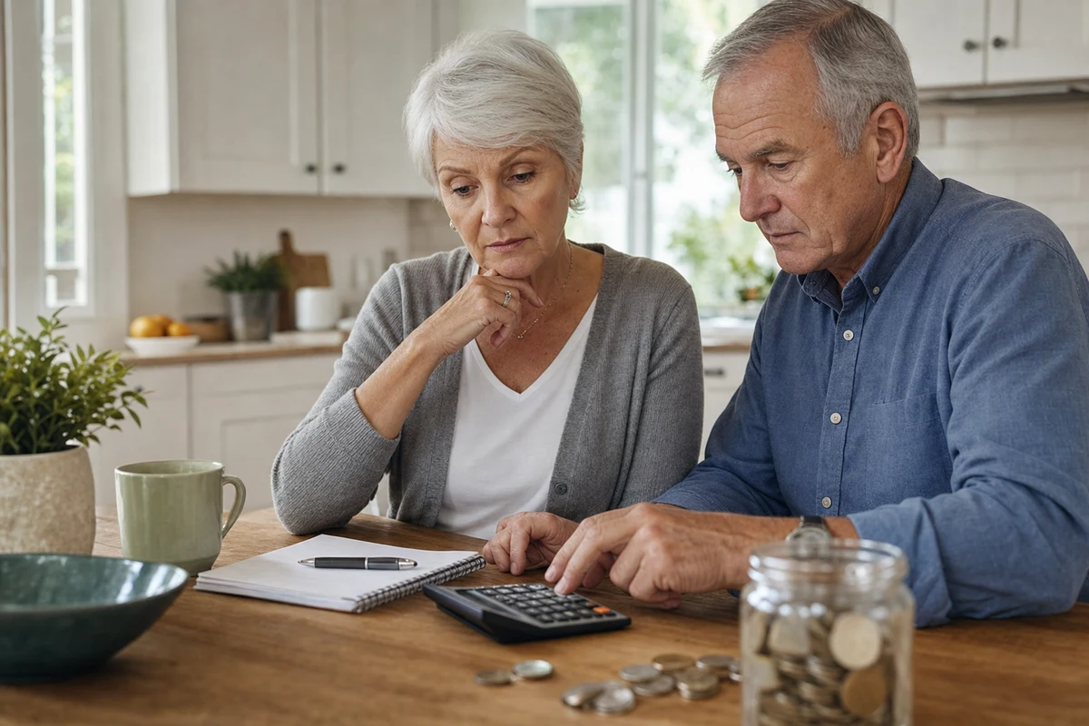 Editorial scene showing the practical decision behind a realistic worked example: estimating the funding gap