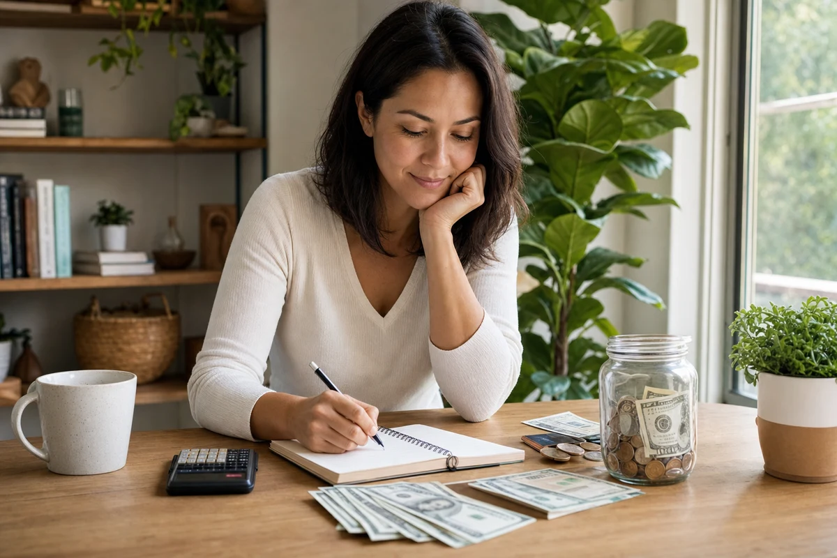 Editorial scene showing the practical decision behind build a mindful budget and calculate your savings rate