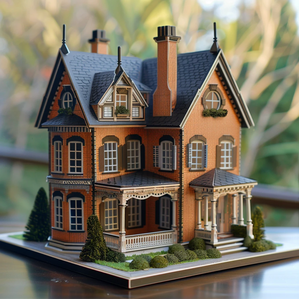Miniature of a beautiful victorian style home