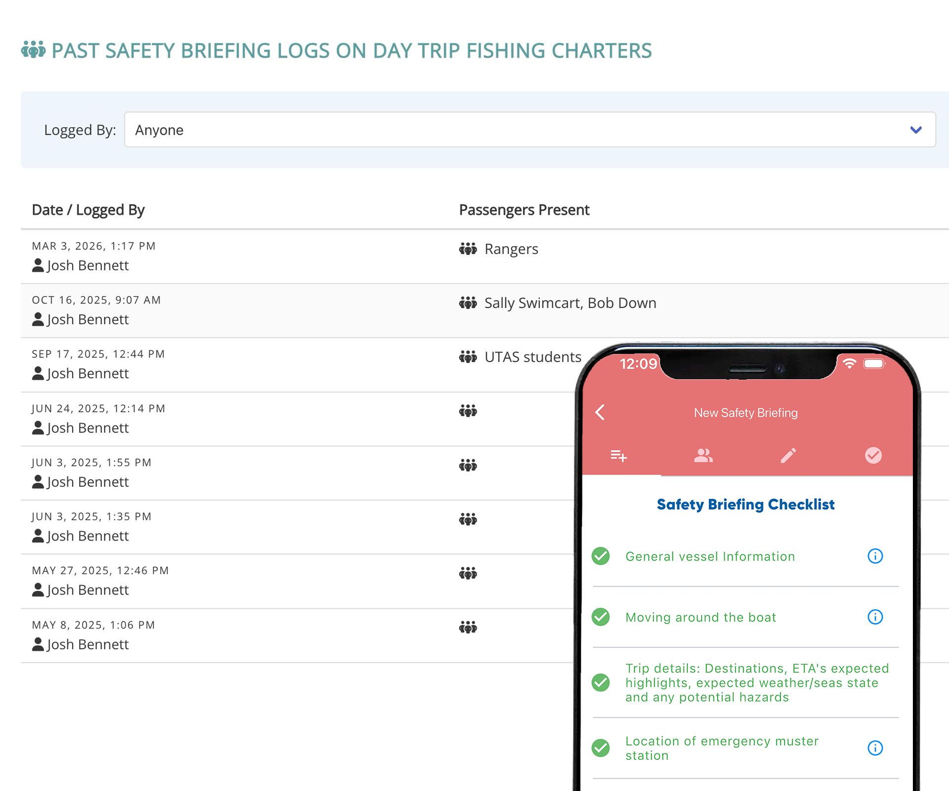 Safety Briefing Checklists