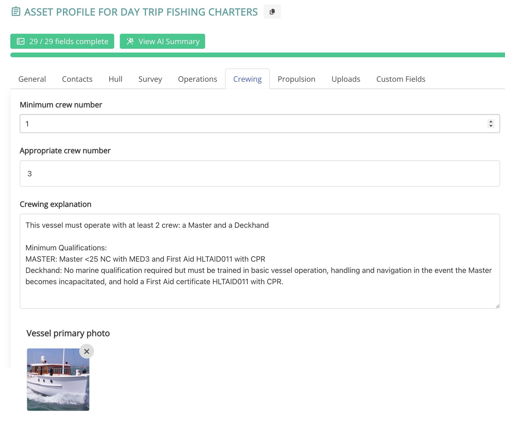 Complete Asset Profile