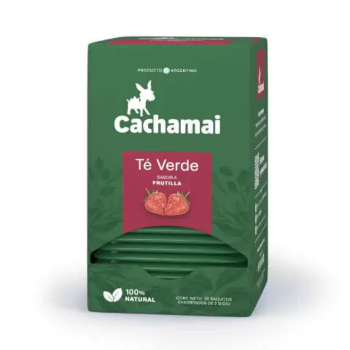 Te Cachamai Verde S/ Frutilla x 20 saq