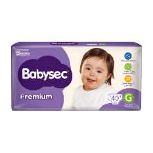 Babysec Premium Hiper G x 40 unid.