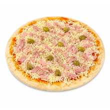 Pizza Muzzarella y Jamon Casera