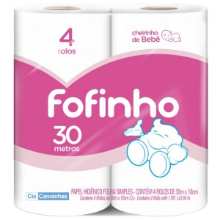Papel Higienico Fofinho S/H Frag. Bebe 4 x 30 mts