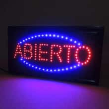 Cartel Led abierto