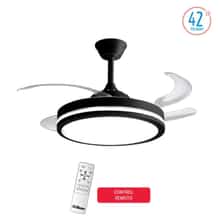 Ventilador Liliana Retractil Negro