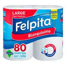 Papel Higienico Felpita 4 x 80 mt