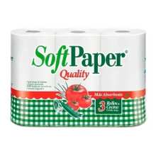 Rollo de Cocina Soft Paper 3 x 40 Hojas