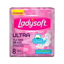 Toallitas Ladysoft Suave x8 unid.