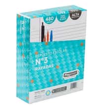 Repuesto Hojas Rayadas x 96