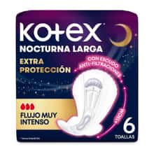 Toallitas Kotex Nocturna x6 unid