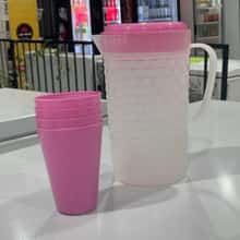 Jarra Plastica 1.6L+4 Vasos Moder