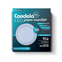Plafon Led Redondo C/Base 12W Candela