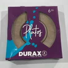 Plato Vidrio Durax Playo Gema X6 Caja
