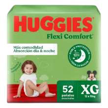 Pañales Huggies Verde Ahorro XG x 52 unid.