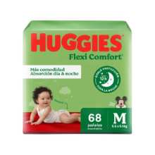 Pañales Huggies Verde Ahorro M x 68 unid