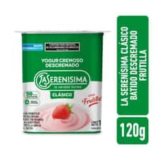 Yogur FFS Batido Descremado La Serenisima Frutilla x120gr