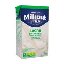 Leche Descremada Milkaut x 1lt