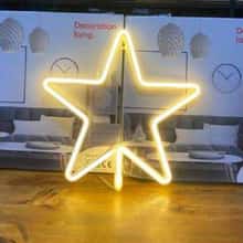 Cartel Neon Estrella