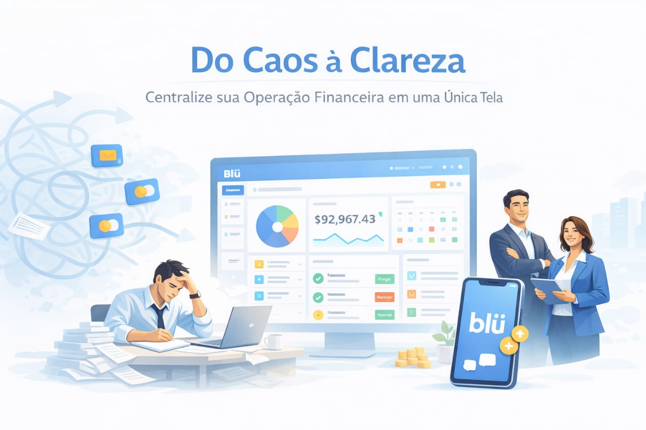 Centralize sua operação financeira em uma única tela.