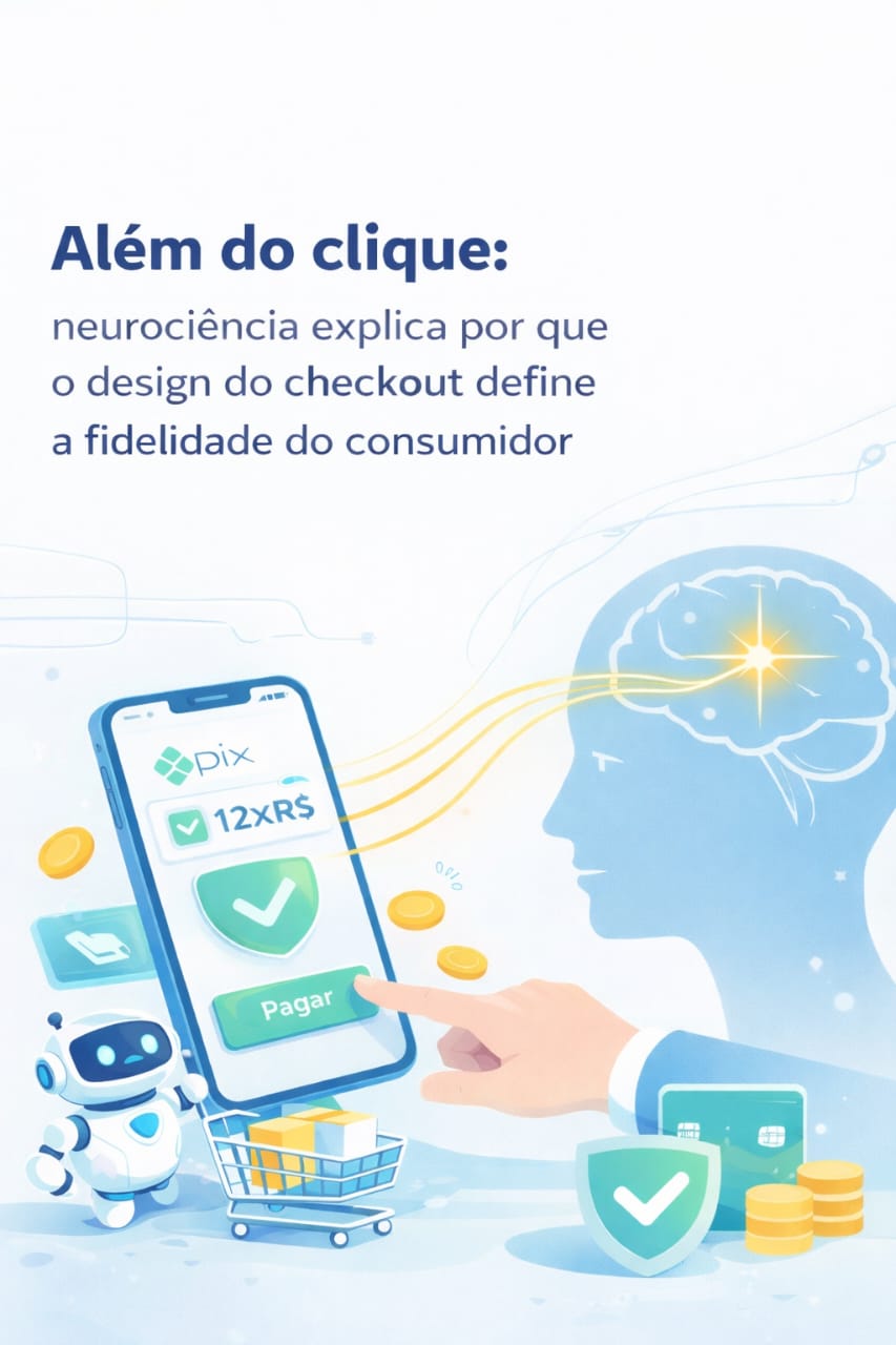 Interface de pagamento digital limpa e moderna com elementos visuais que sugerem fluidez e tecnologia financeira.