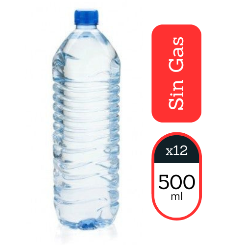 Pack 12 Agua 500cc Sin Gas