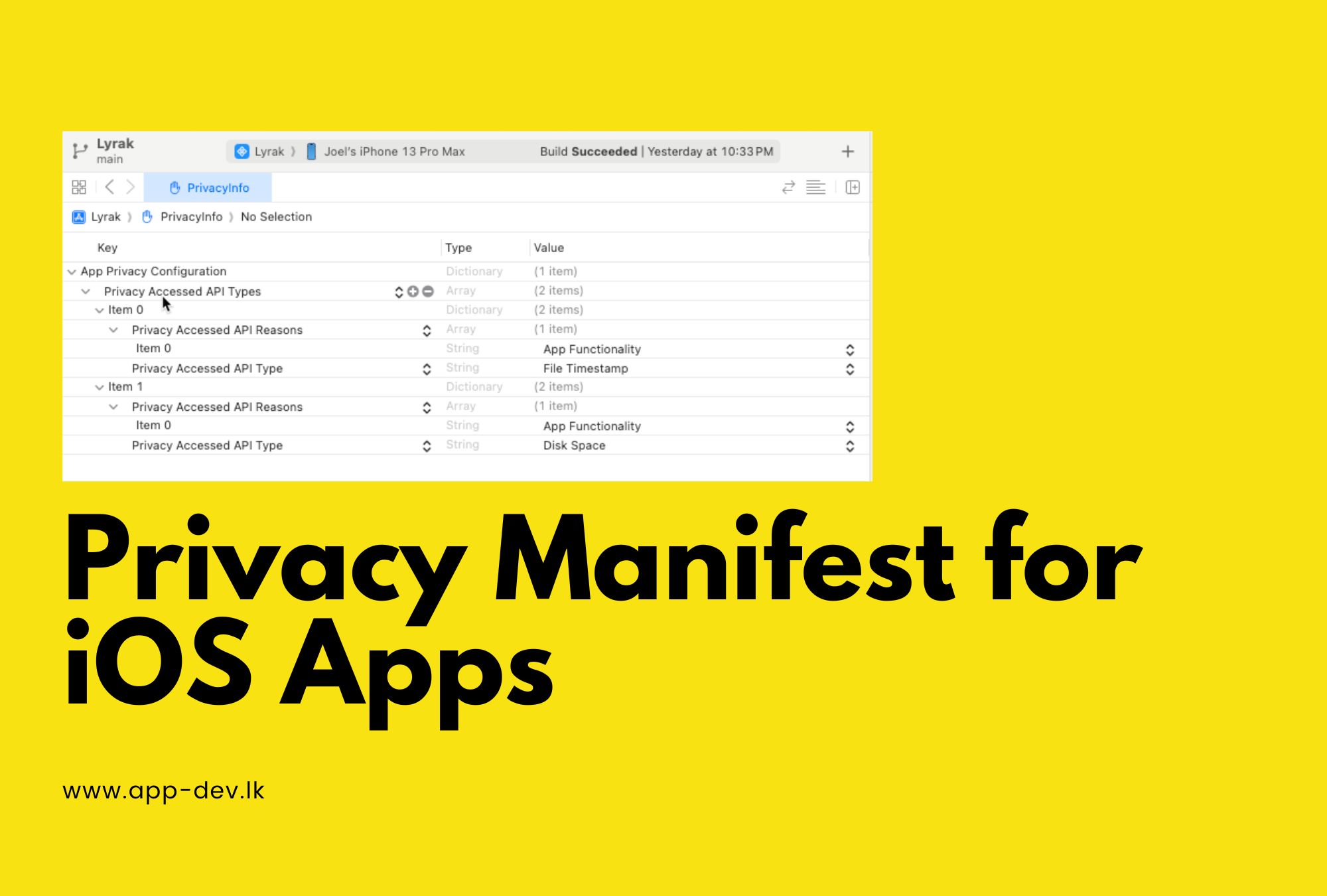 How to Create a Privacy Manifest for Your iOS App or SDK