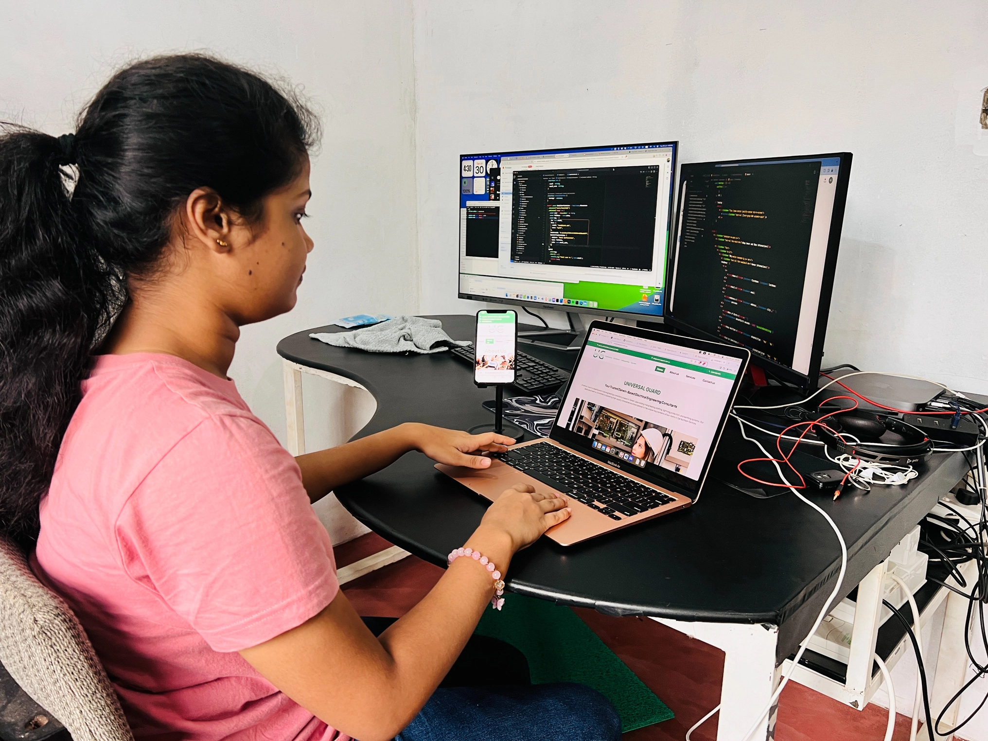 Sneha is currently studying at Esoft Batticaloa, where she is honing her skills in web development.