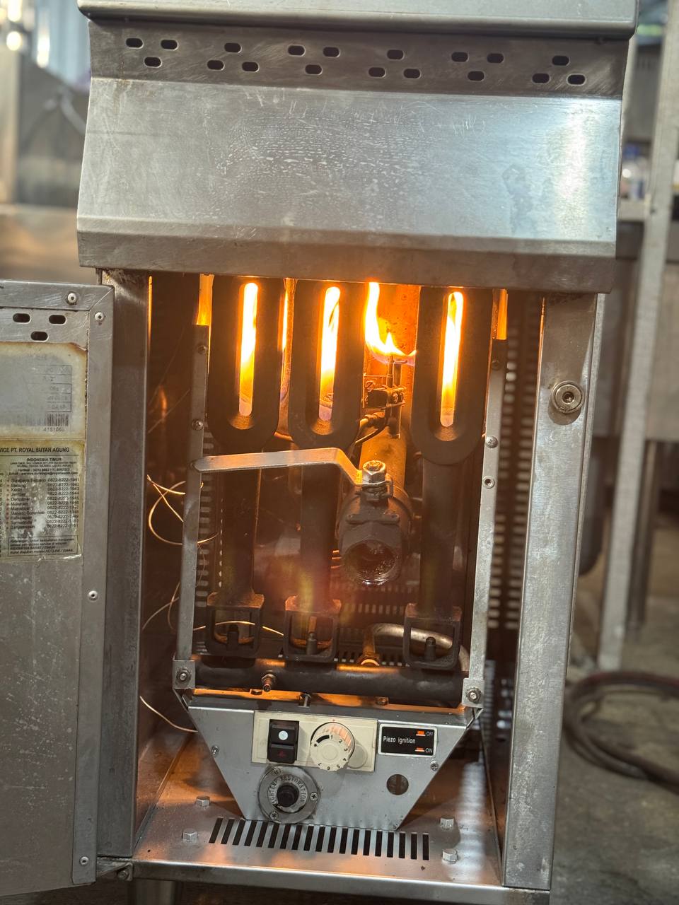 tempat beli gas deep fryer restoran terpercaya depok stainless steel