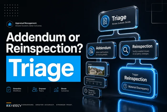 Addendum or re‑inspection? A defensible decision matrix, minimum evidence and sample wording