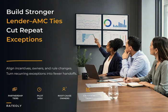 Build lender and AMC partnerships that cut exceptions