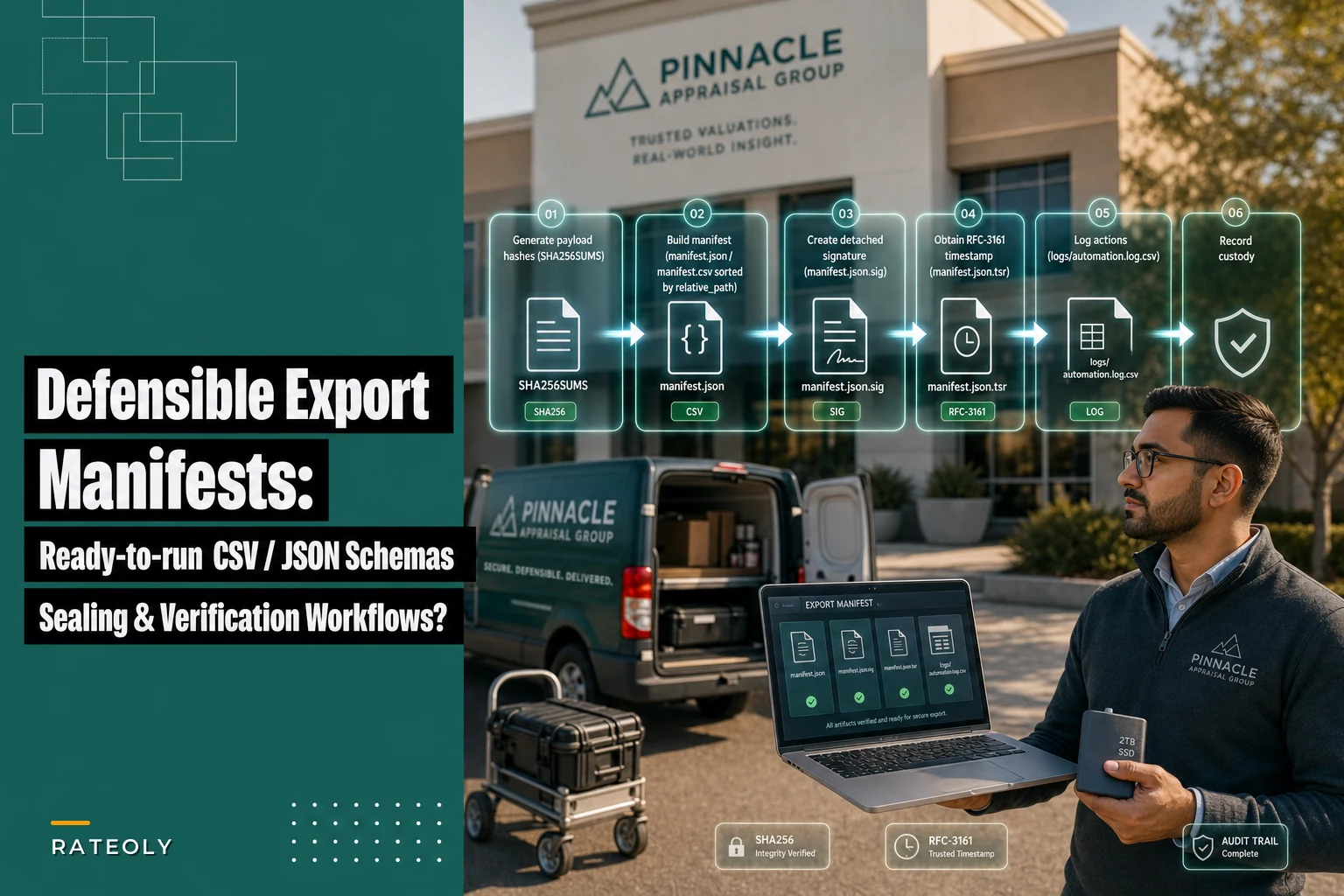 Defensible Export Manifests & Sealing Templates: Ready-to-run CSV/JSON Schemas, Sample Rows, and Verification Workflows for Appraisal Archives