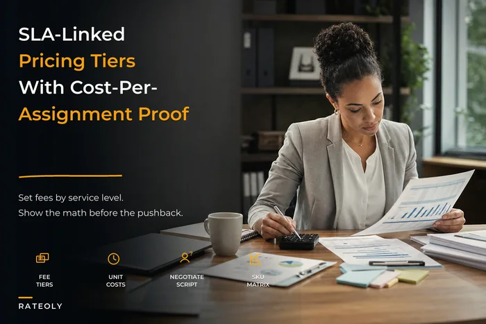 Design SLA‑linked pricing and service tiers for appraisal businesses (worked examples and SKU matrix)