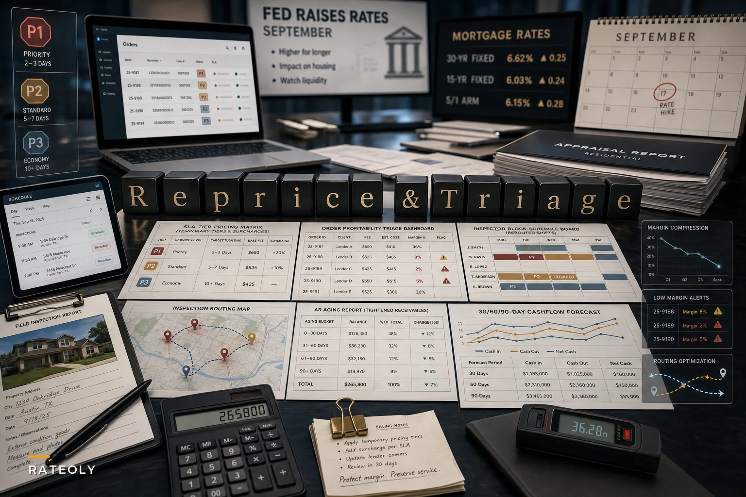Reprice and Triage: How Appraisal Firms Should Adjust Pricing, SLAs and Staffing After the Fed's Sept. Rate Hike