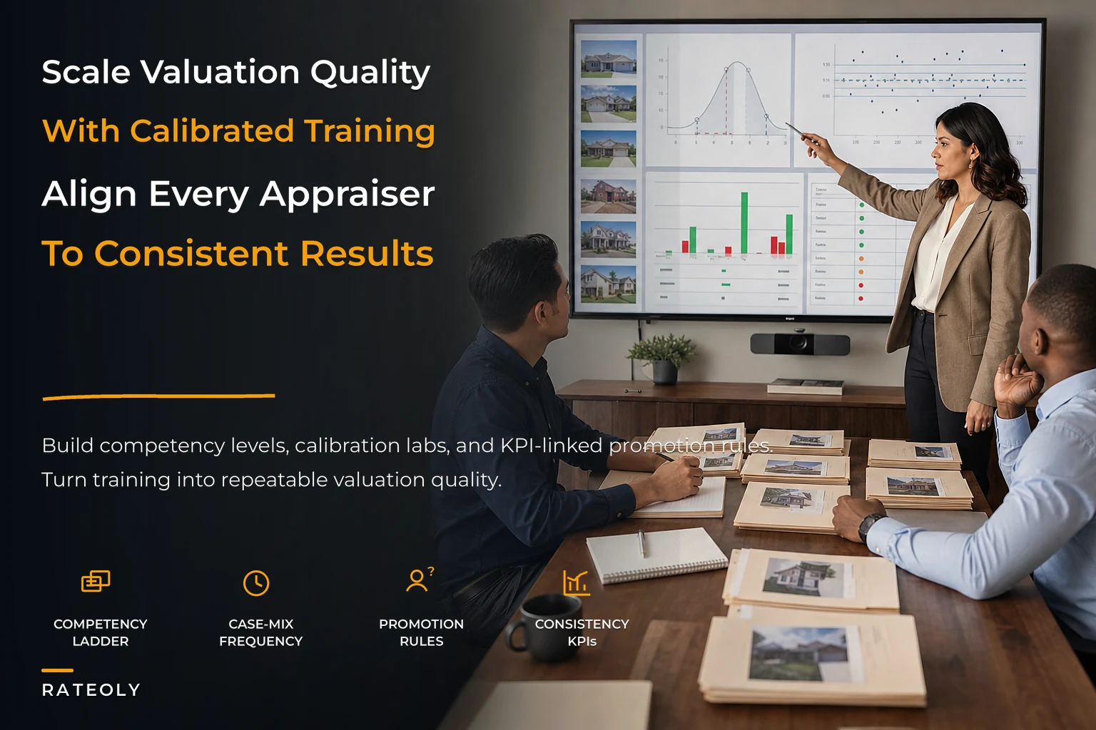 Scale valuation quality with a calibrated training framework