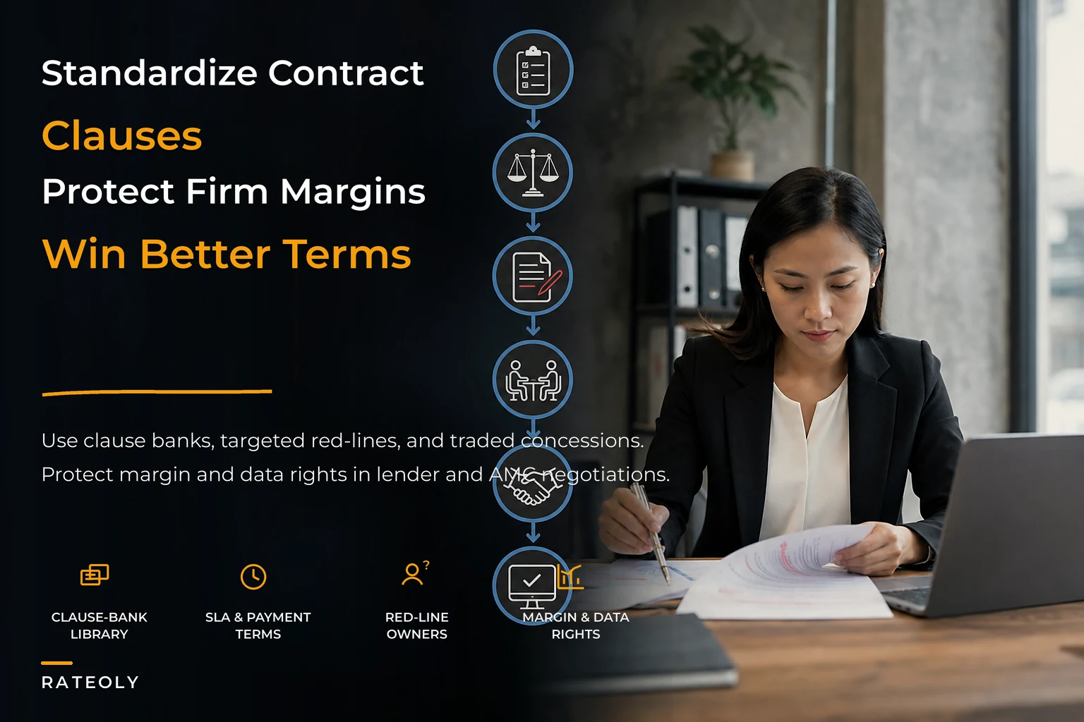 Standardize contract clauses that protect appraisal firm margins