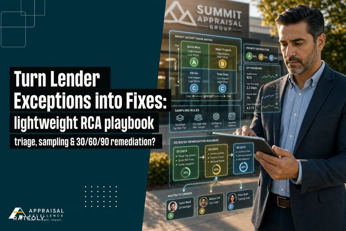 Turn lender exceptions into fixes: a lightweight RCA playbook to reduce recurring exceptions