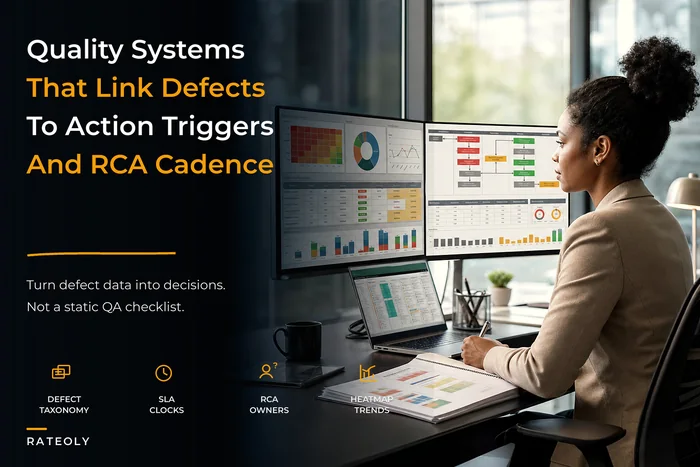 Why appraisal firms need a quality management system that links defect taxonomy, sampling and SLA‑driven remediation