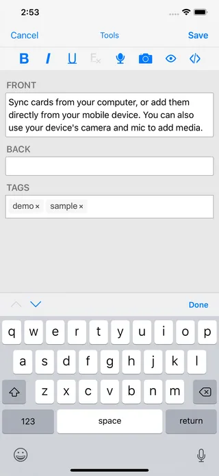 AnkiMobile Flashcards: Screenshot 3