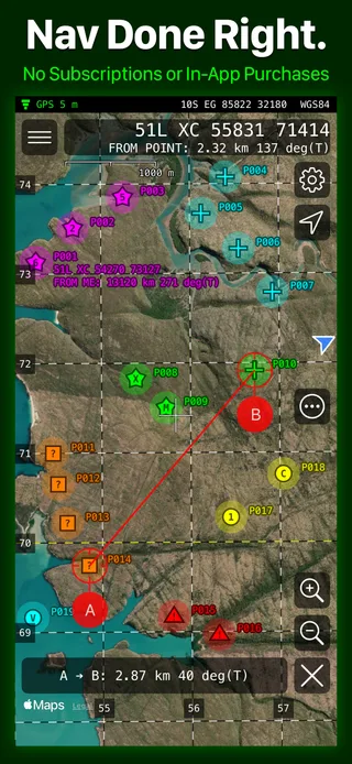 MilGPS: Screenshot 1